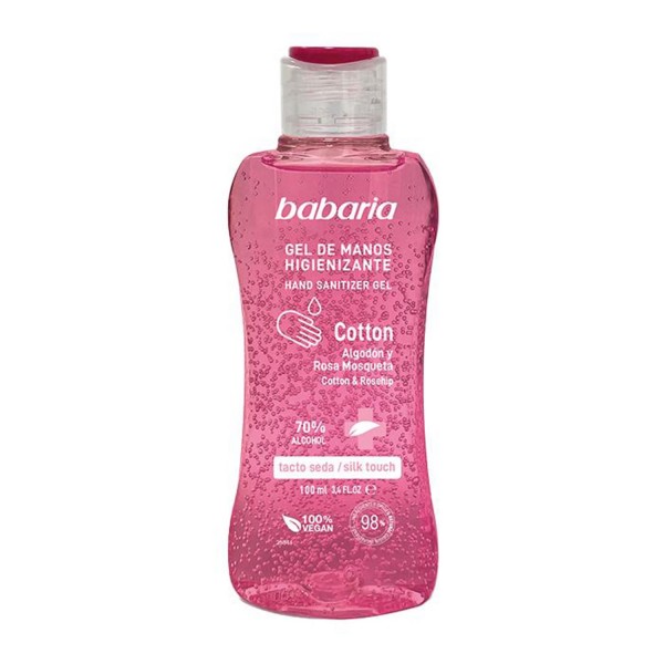 Babaria cotton gel de manos higienizante 70% alcohol 100ml