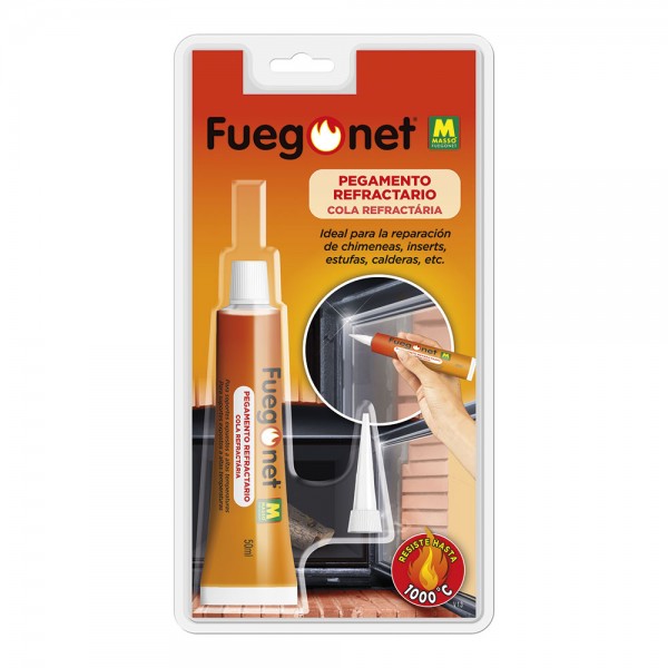 Adhesivo refractario, fuegonet, 50 ml (pack 2 unidades)