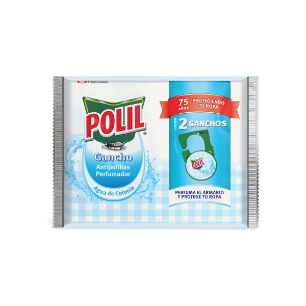 Polil ganchos perfumados antipolillas aroma Agua de Colonia 2 unidades