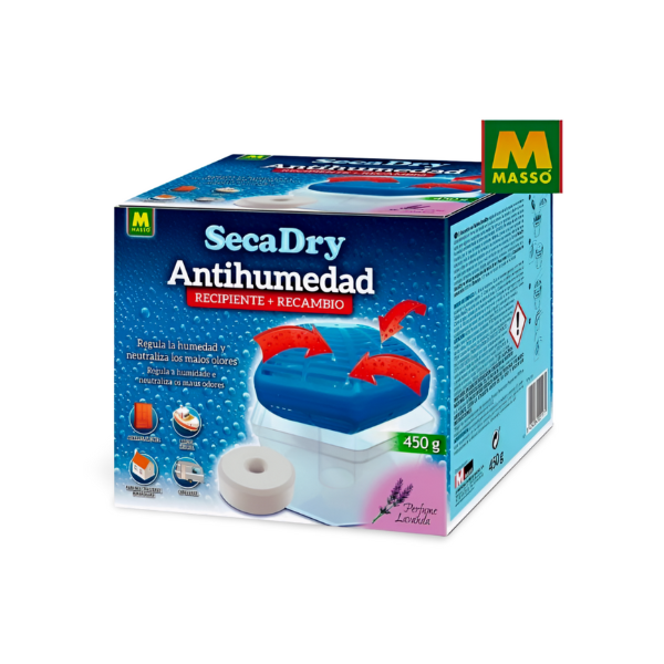 Secadry antihumedad recipiente + tableta 450 g (pack 2 unidades)